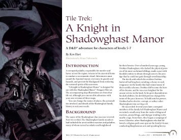 Tile Trek: A Knight in Shadowghast Manor - Wizards of the Coast