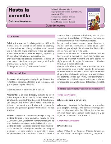 GuÃ­a Hasta la coronilla - Alfaguara Infantil