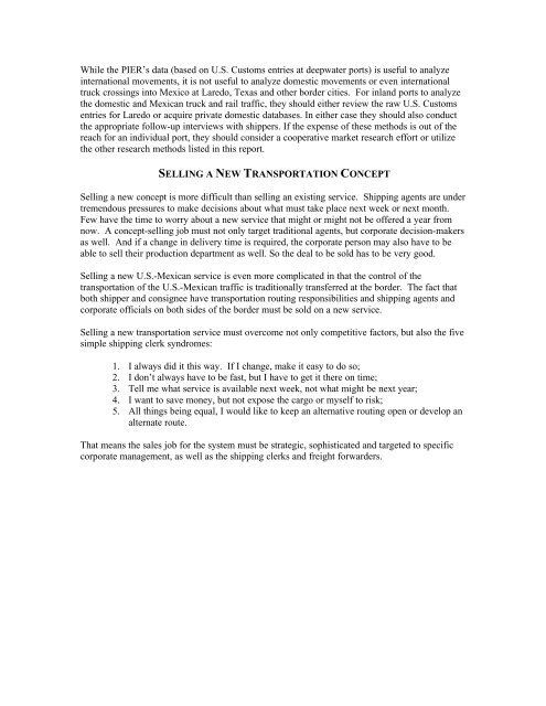 Container-on-Barge Pre-Feasibility Study Final Report - Towmasters ...