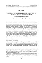 the return of electoral authoritarianism - Ethiopian Media Forum (EMF)