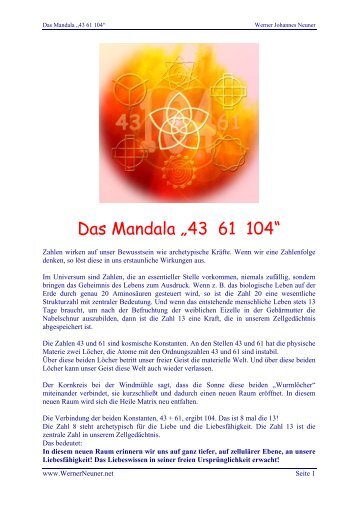 Das Mandala â43 61 104â - meinThema