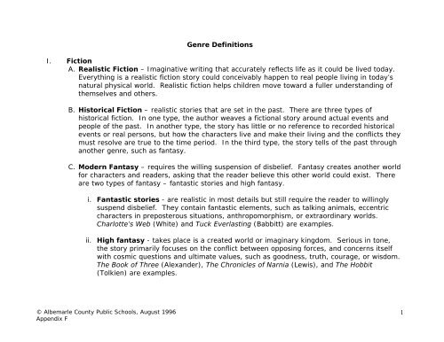 Language Arts/English Curriculum Frameworks - Albemarle County ...