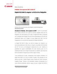 Descargar nota de prensa completa [PDF, 158 KB] - Canon EspaÃ±a