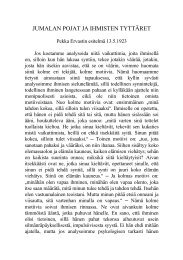 1923 05 13 Jumalan pojat ja ihmisten tyttäret - Pekka Ervast