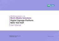 Multi-Media Solutions Digital Signage Platform NDiS 163 ... - Nexcom