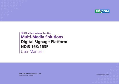 Multi-Media Solutions Digital Signage Platform NDiS 163 ... - Nexcom