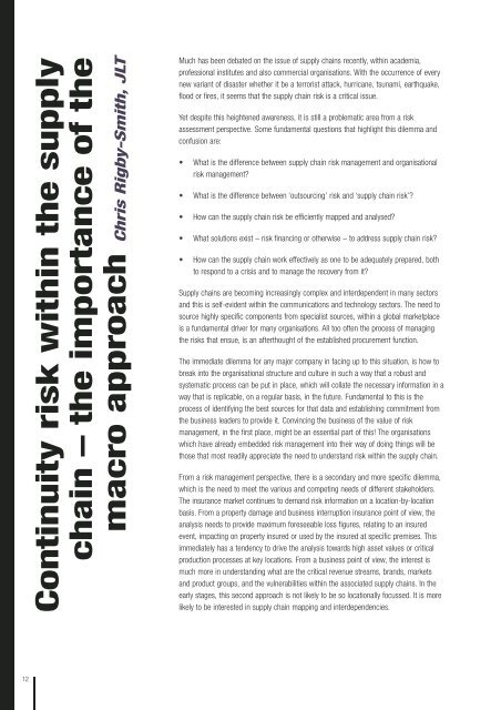 CommTech 2006 Forum Newsletter - JLT