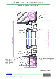 Coupes PVC frappe dormant de 74 mm - Les fermetures ...