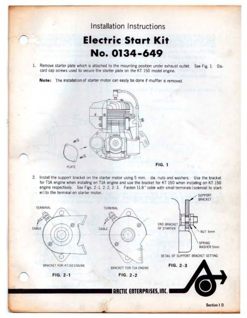 Electric Start Kit Vintage Snow