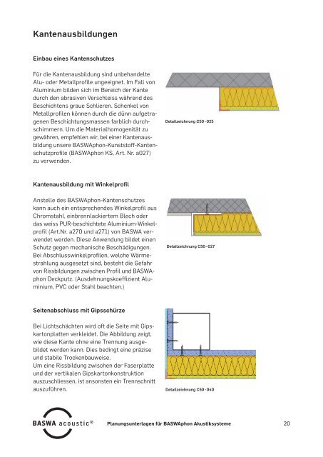 Planungsunterlagen fÃ¼r BASWAphon Akustiksysteme BASWAphon ...