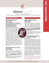 download newsletter in pdf - Alliance FranÃ§aise de Chicago