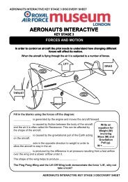 Aeronauts Interactive Worksheet: Key Stage 3 - RAF Museum