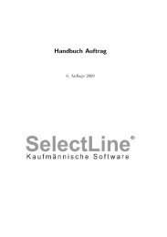 Handbuch Auftrag - SelectLine