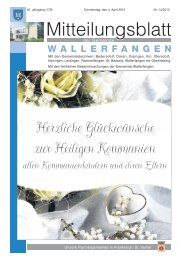 KW 14/2013 - Gemeinde Wallerfangen