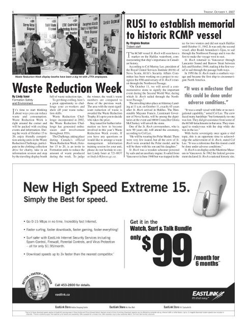 October 1, 2007 - Tridentnews.ca