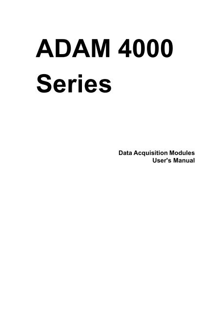 ADAM 4000 Series