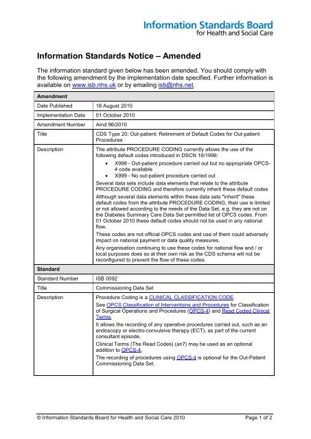 Medical Informatics Standard Health Information Standard