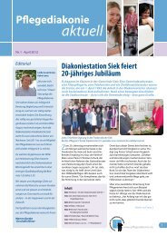 Ausgabe 1/2012 - Pflegediakonie