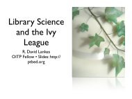 Library Science and the Ivy League - Syracuse University