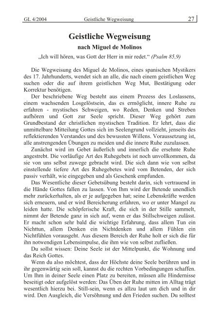 GL 4/2004 - der Lorber-Gesellschaft eV