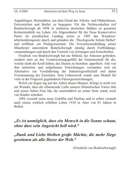 GL 4/2004 - der Lorber-Gesellschaft eV