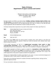 Protest Instructions - Arizona Department of Liquor Licenses and ...