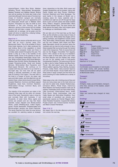 Download 2014 Brochure (.pdf) - Ornitholidays