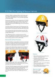 Pacific Helmets F10 MKII Firefighting Helmet Datasheet (PDF)