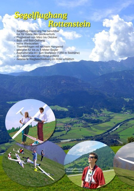 Modellflug Prospekt 2013 (pdf, 3 MB) - Glocknerhof