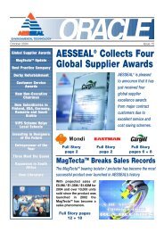 AESSEALÂ® Collects Four Global Supplier Awards - Component Seals
