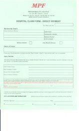 MPF Hospital Claim Form - ESB Retired Staff Homepage