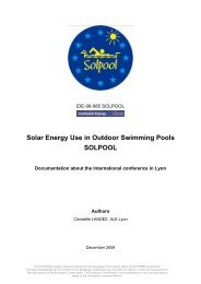 Solar Energy Use in Outdoor Swimming Pools SOLPOOL