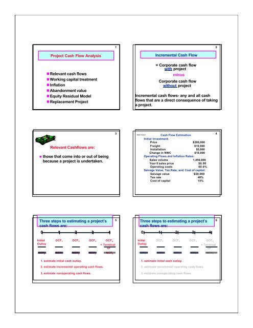 Cash Flow Lecture - UNO CBA