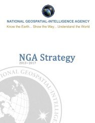 NGA Strategy - National Geospatial-Intelligence Agency