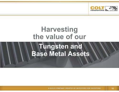 Colt Corporate Presentation (June 2011) - Colt Resources