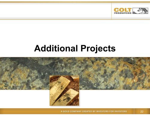 Colt Corporate Presentation (June 2011) - Colt Resources