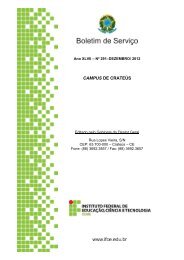 Boletim de ServiÃ§o - nÂº 291 - IFCE