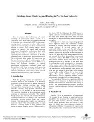 Ontology-Based Clustering and Routing in Peer-to ... - IEEE Xplore