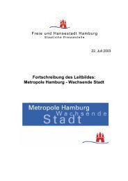 Fortschreibung des Leitbildes: Metropole Hamburg - Wachsende Stadt
