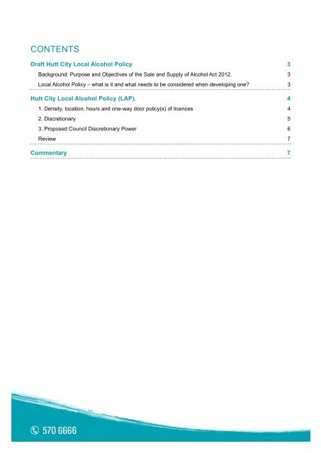 DRAFT HUTT CITY LOCAL ALCOHOL POLICY - Hutt City Council