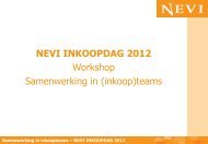 Samenwerking in (inkoop)teams - NEVI Inkoopdag