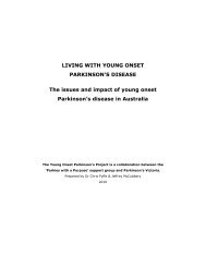 Living with Young Onset Parkinson's Disease - Parkinson's Victoria