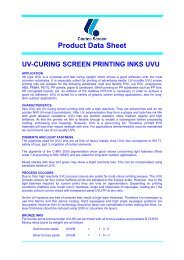 Product Data Sheet UVU - Coates Screen