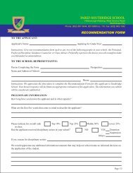 paref - recommendation form.cdr - PAREF Southridge School