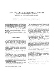 traitement des fractures trochantÃ©riennes du fÃ©mur par le clou gamma