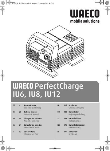 Instrucciones de uso - Waeco