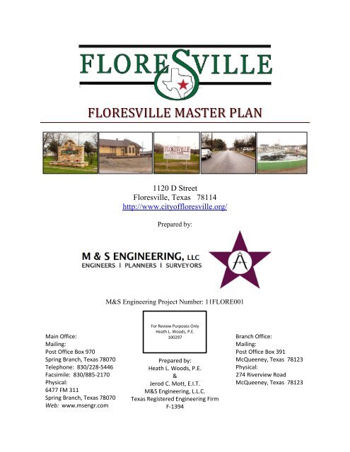 Download floresville-master-plan-draft.pdf - Wilson County News