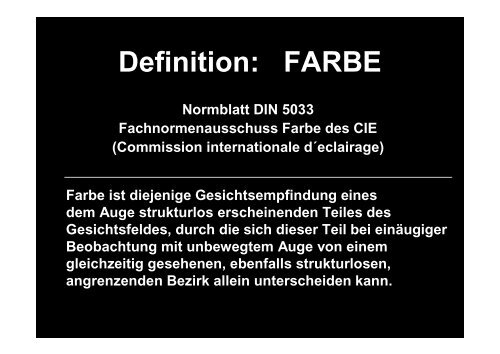 Definition: FARBE