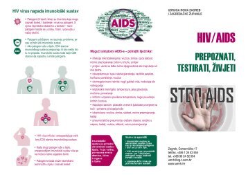 Letak HIV/AIDS - Udruga Roma Zagreba
