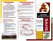 whole brochure - South Aiken High School - Website